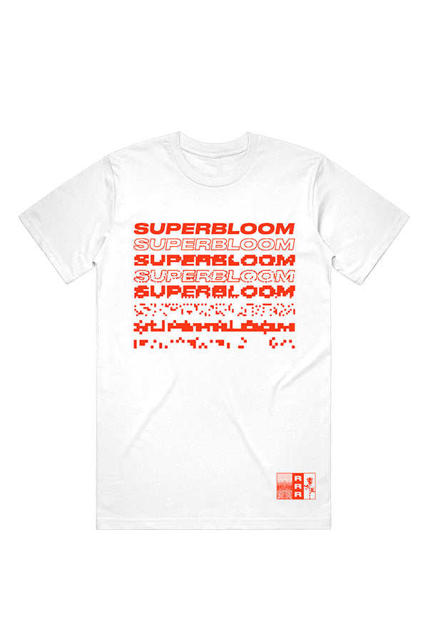 Superbloom in Red Tee (White) product by Ra Ra Riot