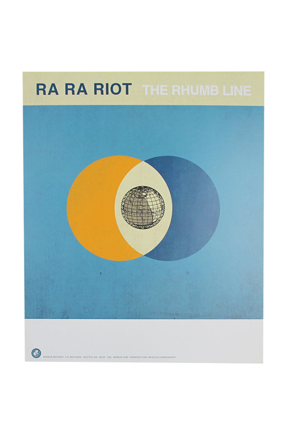 The Rhumb Line Double Sided Poster product by Ra Ra Riot
